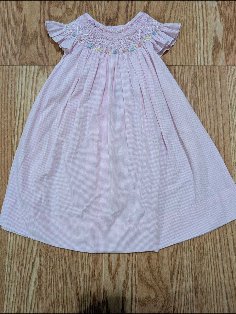 Carriage Boutique Smocked Dress Baby Girl Light Pink 12 Months